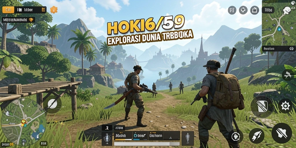 Tampilan gameplay HOKI65 yang menakjubkan dengan dunia terbuka.