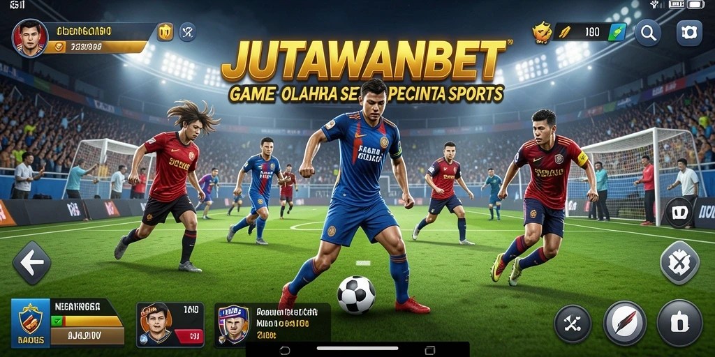 Gameplay seru JUTAWANBET yang menampilkan pertandingan olahraga.