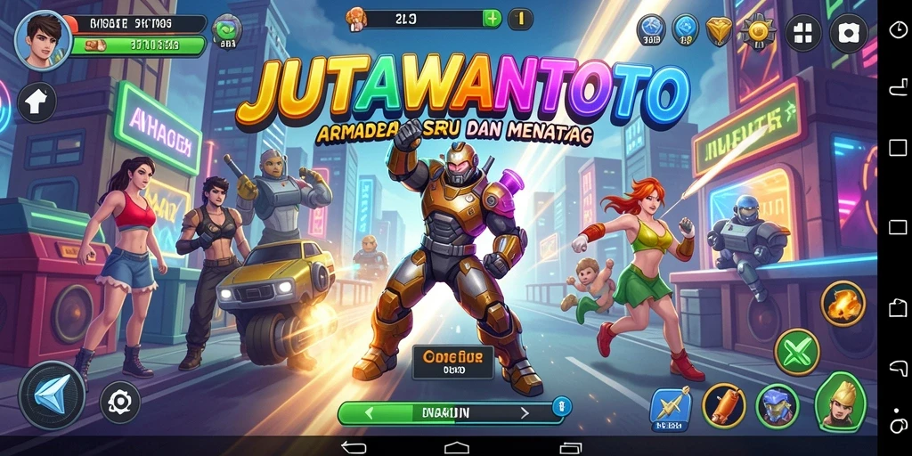 Tampilan menyeru dari gameplay JUTAWANTOTO yang penuh aksi.