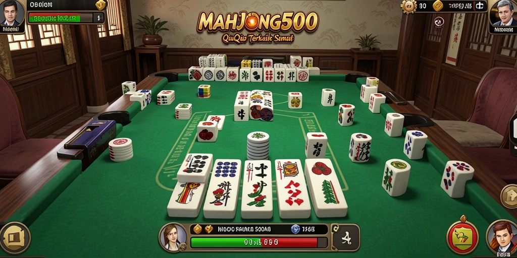 Tampilan gameplay QiuQiu yang menarik di MAHJONG500.