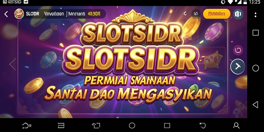 Tampilan menarik dari permainan slot SLOTSIDR yang seru.