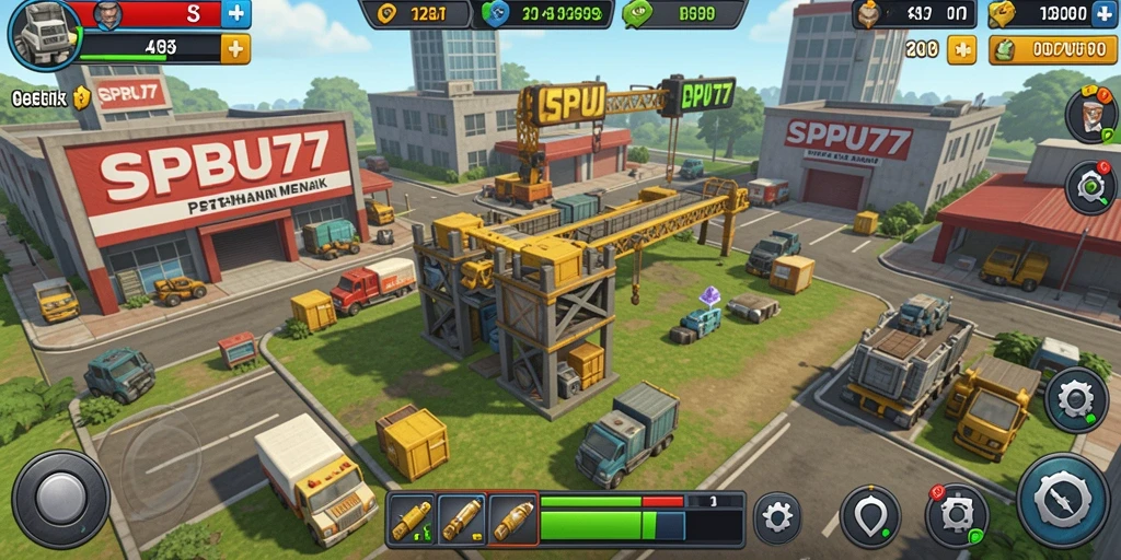 Tampilan gameplay menarik dari SPBU77 dalam kategori Tower Defense.