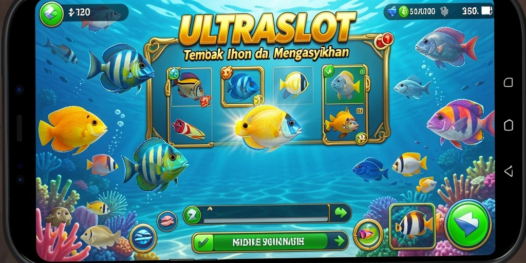 Tampilan gameplay ULTRASLOT yang penuh warna dan menarik.